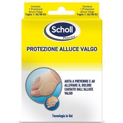 Scholl Protezione Alluce Valgo, 1 Fascia Elastica con Protezione in Gel, Aiuta ad Alleviare il Dolore Causato dall'Alluce Valgo, Riduce la Pressione delle Scarpe Durante la Camminata, Taglia 36-38 Scholl Protezione Alluce Valgo, 1 Fascia Elastica con Protezione in Gel, Aiuta ad Alleviare il Dolore Causato dall'Alluce Valgo, Riduce la Pressione delle Scarpe Durante la Camminata, Taglia 36-38