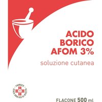 Acido borico afom 3% soluzione cutanea