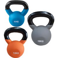 Ironman Cast Iron Coated Kettlebell Set (10kg 12kg 16kg)