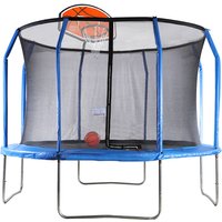Air King Pro 12ft with Safety Enclosure - Free Basketball & Water Mister - Blue