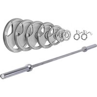 Ironman 205kg Olympic Tri-grip Hammertone Weight Set with 86" Olympic Weight Bar