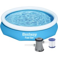 Sport and Leisure BestWay 10ft x 26inch Fast Set Above Ground Swimming Pool With Filter