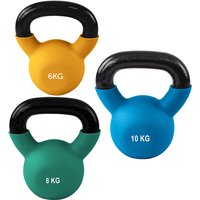 Ironman Cast Iron Coated Kettlebell Set (6kg 8kg 10kg)