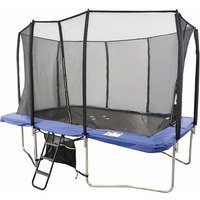 Air King Pro 9x14ft Rectangular Trampoline with Safety Enclosure Blue – Free Ladder & Shoe Tidy