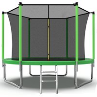 Air Dog 8ft Trampoline with Safety Enclosure and Ladder