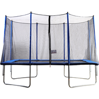 Air King Jump 7x11ft Rectangular Trampoline with Safety Enclosure