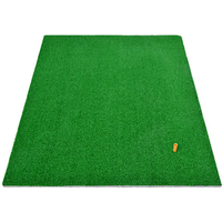 Hillman PGM Golf Artificial Turf 1.25m Practice Mat with Rubber Tee