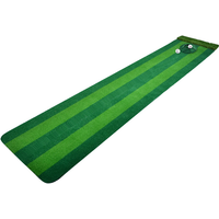 Hilllman PGM Two-Tone Artificial Turf Golf Putting Green with Putting Cup