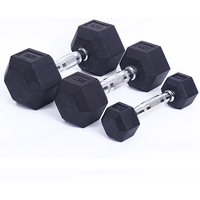 Ironman Rubber Coated Hex 2.5kg Dumbbell Pair