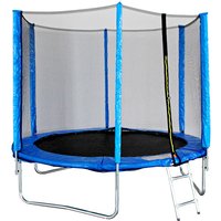 Big Foot Neo 6ft Trampoline with Enclosure Free Shoe Tidy & Ladder – Blue