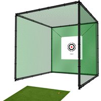 Hillman PGM 2m Heavy Duty Golf Practice Cage and Large Deluxe Practice Mat Package