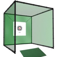 Hillman PGM 3m Heavy Duty Golf Practice Cage and 1.2m Practice Mat Package