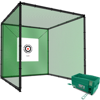 Hillman PGM 3m Heavy Duty Golf Practice Cage And Ball Dispenser Package