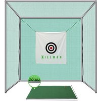 Hillman PGM 3m Semi-Commercial Golf Practice Cage and 1.2m Practice Mat Package