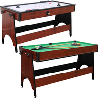 Air King 2 in 1 Air Hockey & Pool Combo Table in Mahogany