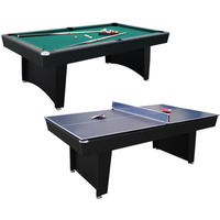 Air King 7ft Dual Pool & Table Tennis Table with Black Body