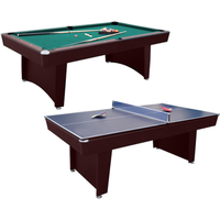 Air King 7ft Dual Pool & Table Tennis Table with Mahogany Body