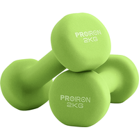 PROIRON Neoprene Coated 2kg Dumbbells