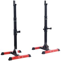 BodyTrain Adjustable Power Squat Rack Barbell Stands image 2