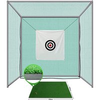 Hillman PGM 3m Semi-Commercial Golf Practice Cage and Large Practice Mat Package