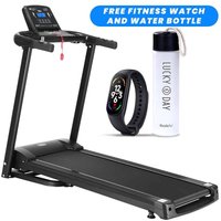 BodyTrain A7 Jet GT Folding Motorised Treadmill Free Fitness Watch & Water Bottle image 2