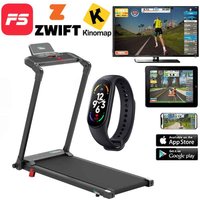 Body Train 2-in-1 Folding Bluetooth Treadmill with Removable Laptop Desk