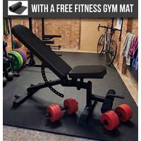 Ironman Professional Weight Training Bench & 32kg Dumbbell Set