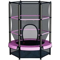 Big Foot 55" Kids Trampoline with Safety Net Pink – Indoor & Outdoor Use Mini Trampoline for Children