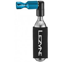 Lezyne Kit Gonfiaggio Bici Erogatore CO2 Trigger + Bomboletta 16GR Nero Blu TU