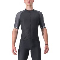 Castelli Maglia Ciclismo Entrata Vi Light Black/Dark Gray Uomo XS