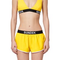 Sundek Pantaloncini Mare Logo Giallo Donna M