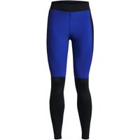 Under Armour Leggings Running Qualifier Cold Nero Team Blu Reflective Donna S