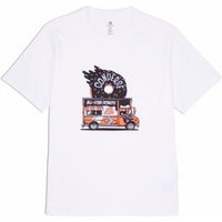Converse T-Shirt Food Truck Bianco Nero Uomo L