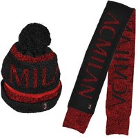 Imma Set Berretto E Sciarpa Milan Nero Rosso TU