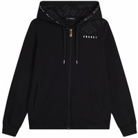 Freddy Felpa Palestra Leggera Cappuccio e Dettagli Floreali Nero Donna M