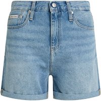 Calvin Klein Shorts Mom Blu Chiaro Donna 28