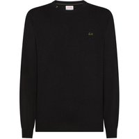 Sun 68 Maglia Maniche Lunghe Girocollo Logo Nero Uomo S
