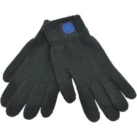 Imma Guanti Calcio Inter Patch Pelle Nero Azzurro Uomo TU