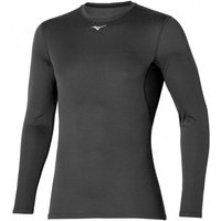 Mizuno Maglia Running Run Bt Mid Weight Crew Nero Uomo M