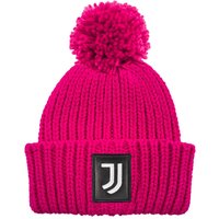 Imma Cuffia Juve Ponpon Patch Pelle Fuxia Nero TU