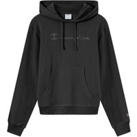 Champion Felpa Logo Tonale Nero Donna L
