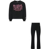 Champion Tuta Sportiva Girocollo Nero Bambina M