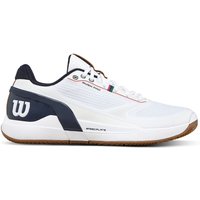 Wilson Tennis Rush Pro 5 Clay Bianco Navy Blazer Gum - Scarpe Tennis Uomo EUR 44 / US 10