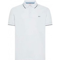 Sun 68 Polo Small Stripe Bianco Uomo M