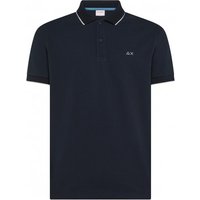 Sun 68 Polo Small Stripe Blu Uomo M