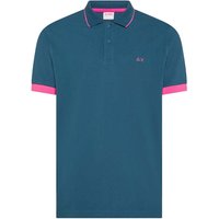 Sun 68 Polo Small Stripe Fluo Avio Uomo XL