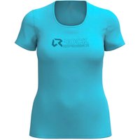 Rock Experience T-Shirt Trekking Tangerine Trip Azzurro Donna L