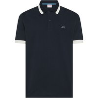 Sun 68 Polo Big Stripe Blu Uomo S