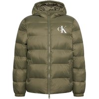 Calvin Klein Piumino Logo Puff Hooded Verde Uomo S