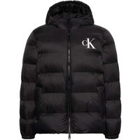 Calvin Klein Piumino Logo Puff Hooded Nero Uomo M